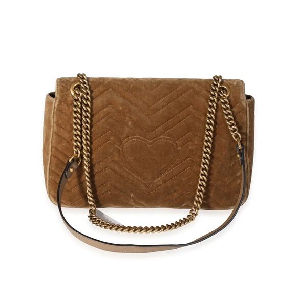 Gucci Marmont Chain Shoulder Bag Tan - S - Picture 4 of 8